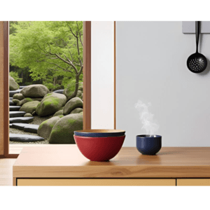 Bamboo Bowl Serving Set of 2 Wooden Cereal Bowls 16cm