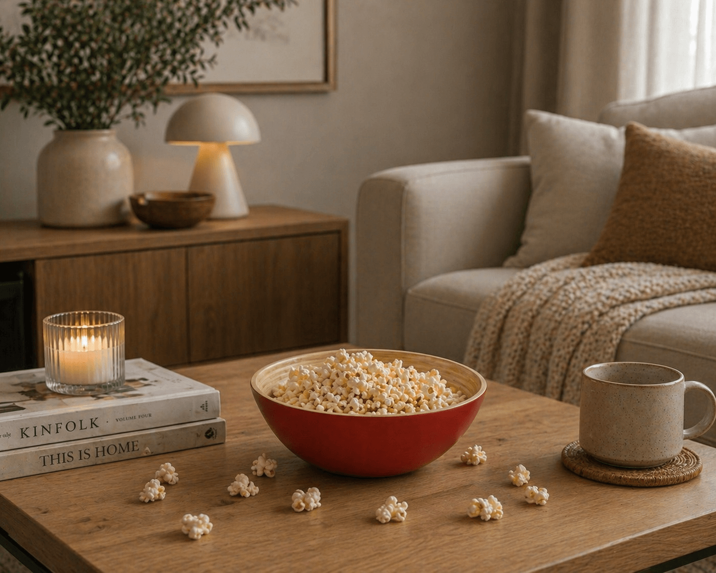 Bamboo Bowl Set 22cm Wooden Serving Bowls - Image 4