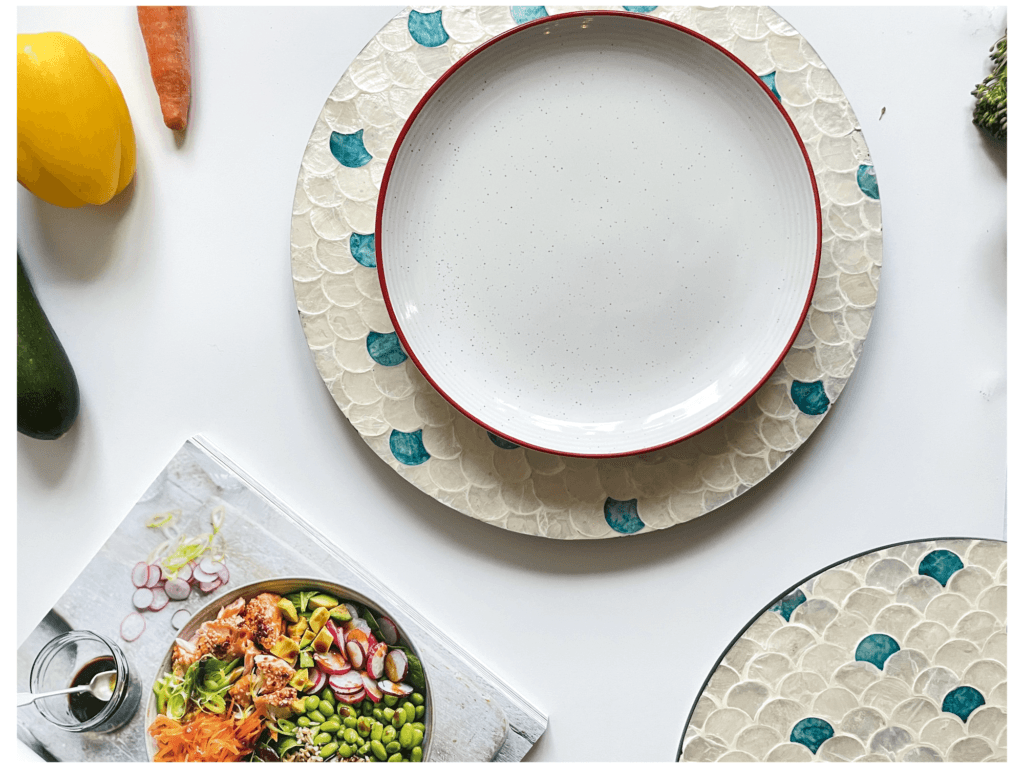 mother of pearl placemat